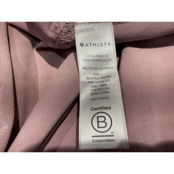 Athleta Attitude Pant Size 6 Pink Drawstring Pockets Rouching Casual Gym Jogger - Picture 6 of 8